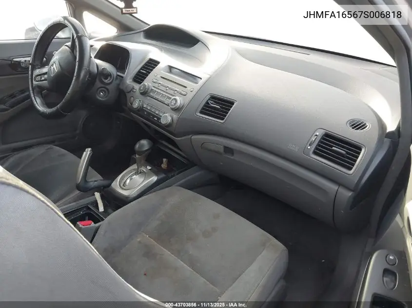 JHMFA16567S006818 2007 Honda Civic Lx