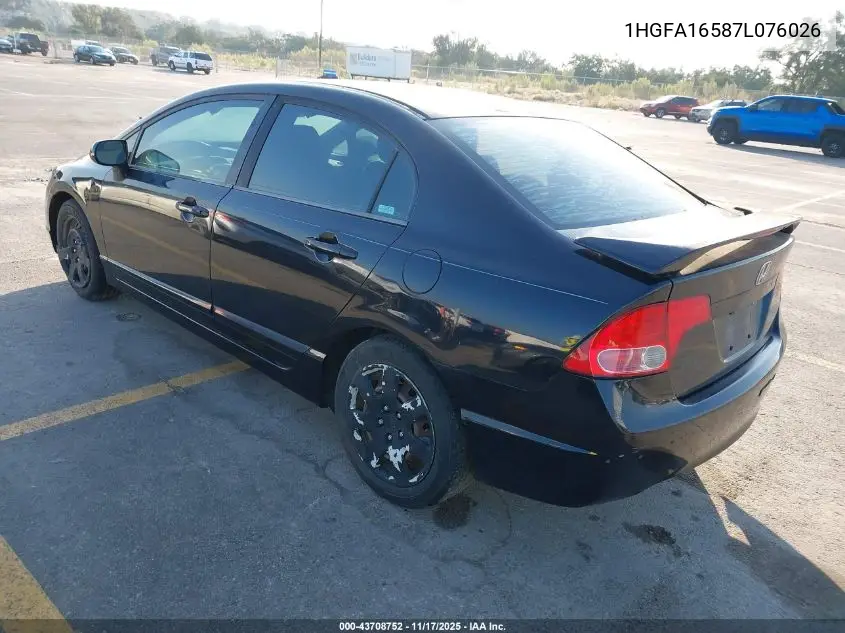 1HGFA16587L076026 2007 Honda Civic Lx