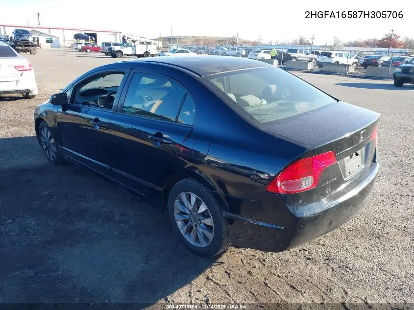 2HGFA16587H305706 2007 Honda Civic Lx