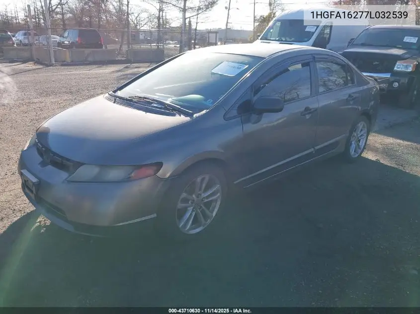 1HGFA16277L032539 2007 Honda Civic Dx