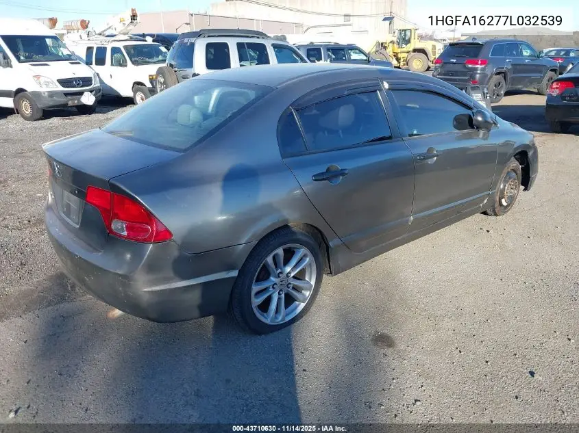 1HGFA16277L032539 2007 Honda Civic Dx
