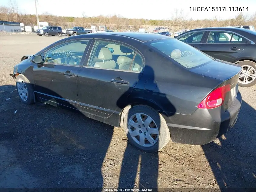 1HGFA15517L113614 2007 Honda Civic Lx