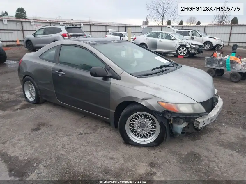 2HGFG128X7H505775 2007 Honda Civic Ex