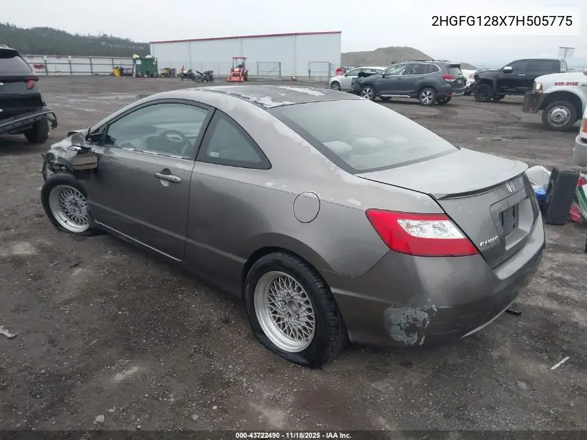 2HGFG128X7H505775 2007 Honda Civic Ex