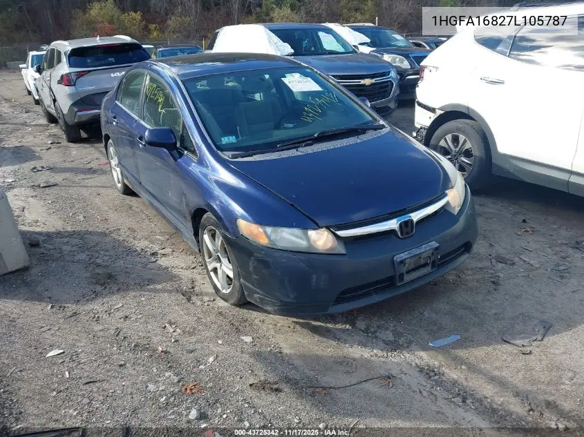 1HGFA16827L105787 2007 Honda Civic Ex