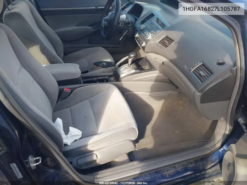 1HGFA16827L105787 2007 Honda Civic Ex