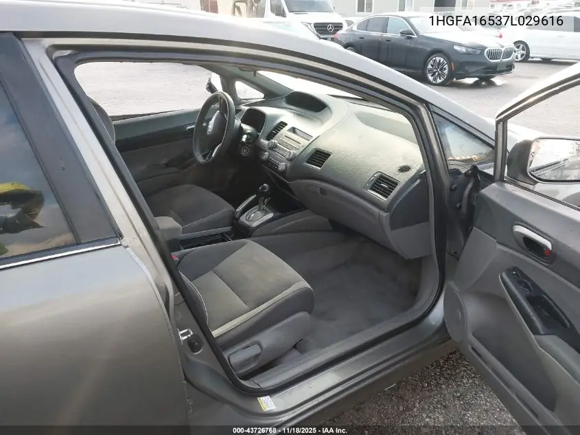 1HGFA16537L029616 2007 Honda Civic Lx