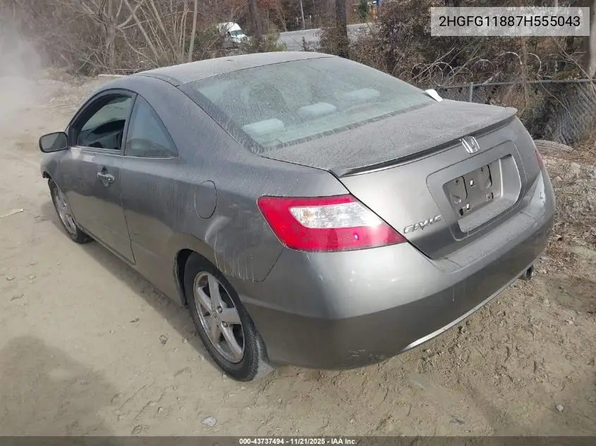 2HGFG11887H555043 2007 Honda Civic Ex