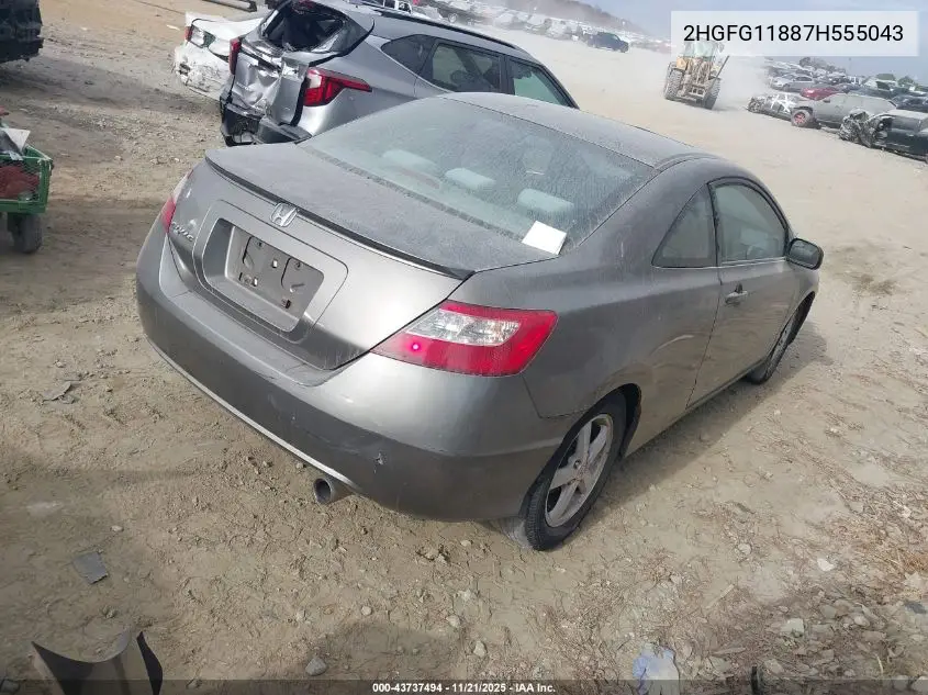 2HGFG11887H555043 2007 Honda Civic Ex