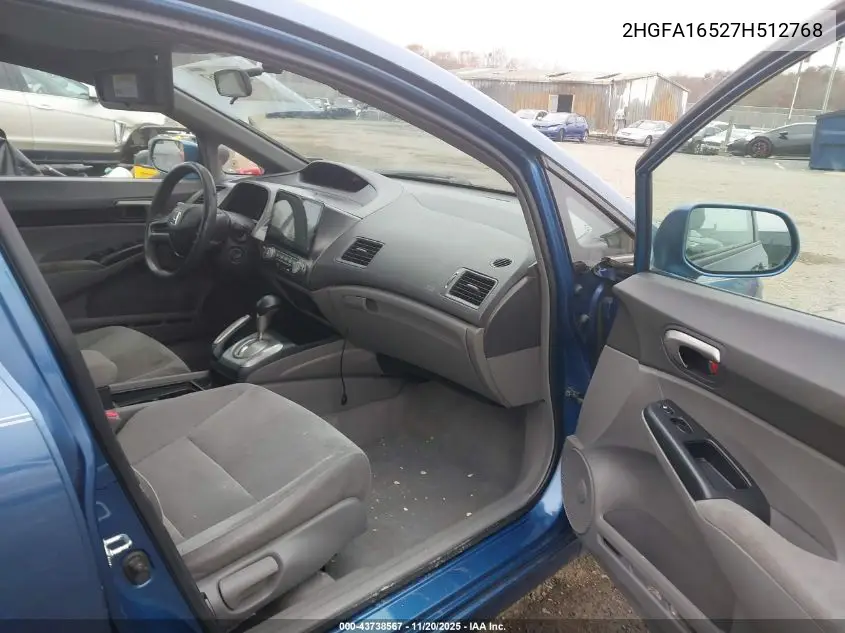 2HGFA16527H512768 2007 Honda Civic Lx
