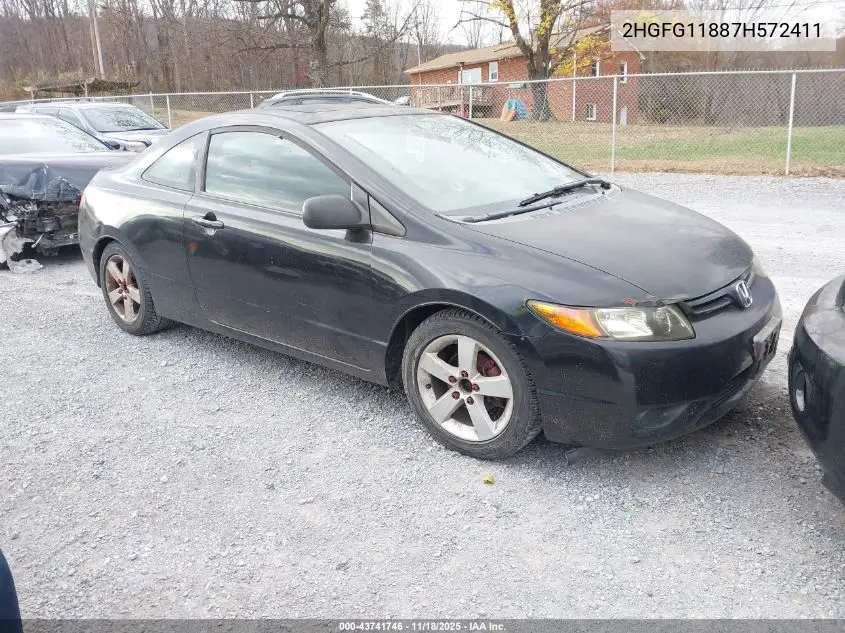 2HGFG11887H572411 2007 Honda Civic Ex
