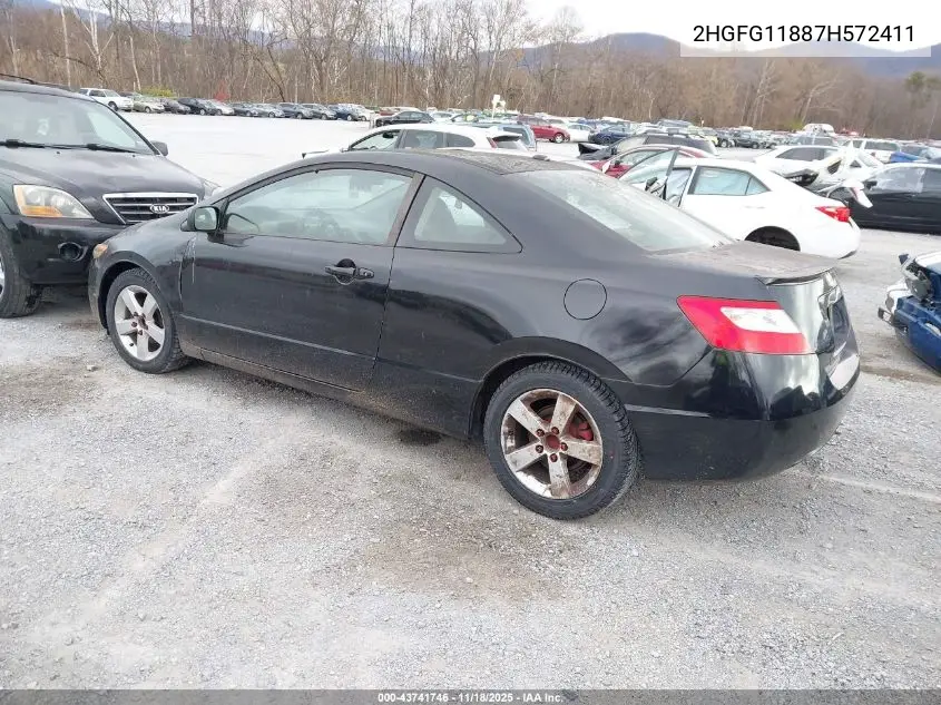 2HGFG11887H572411 2007 Honda Civic Ex