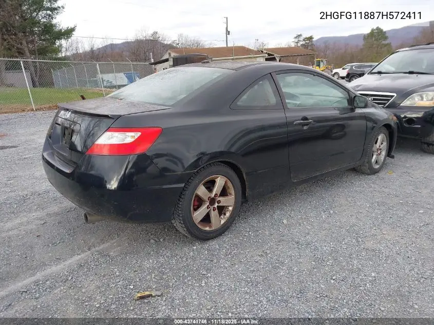 2HGFG11887H572411 2007 Honda Civic Ex