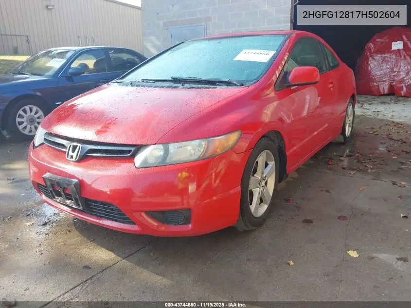 2HGFG12817H502604 2007 Honda Civic Ex