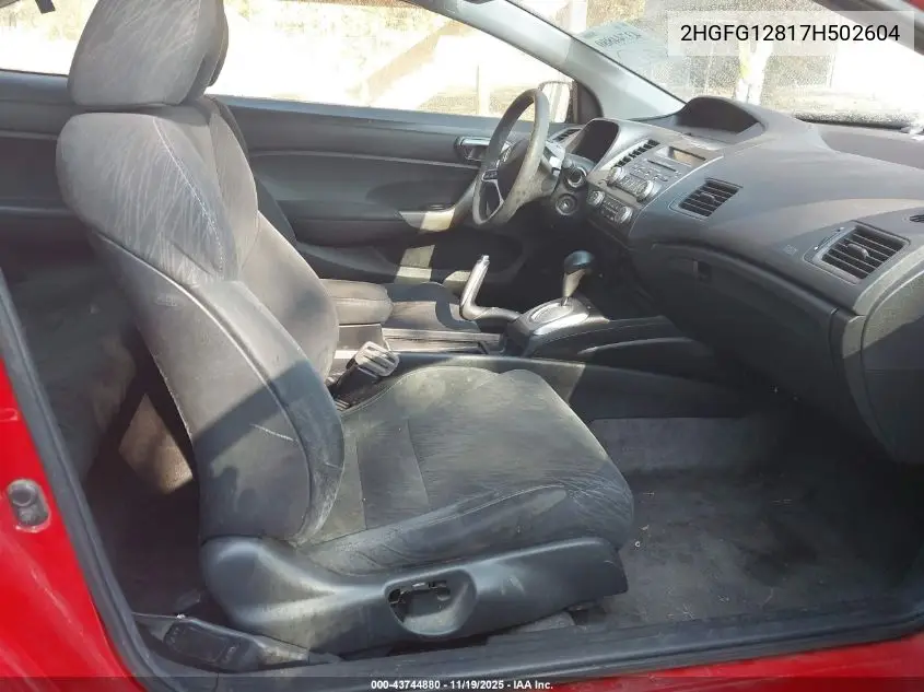2HGFG12817H502604 2007 Honda Civic Ex