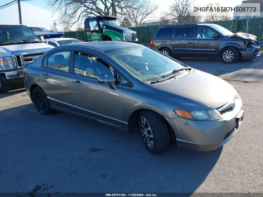 2HGFA16587H508773 2007 Honda Civic Lx