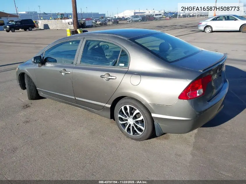 2HGFA16587H508773 2007 Honda Civic Lx
