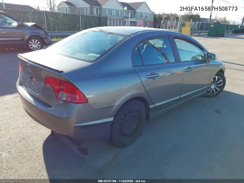 2HGFA16587H508773 2007 Honda Civic Lx