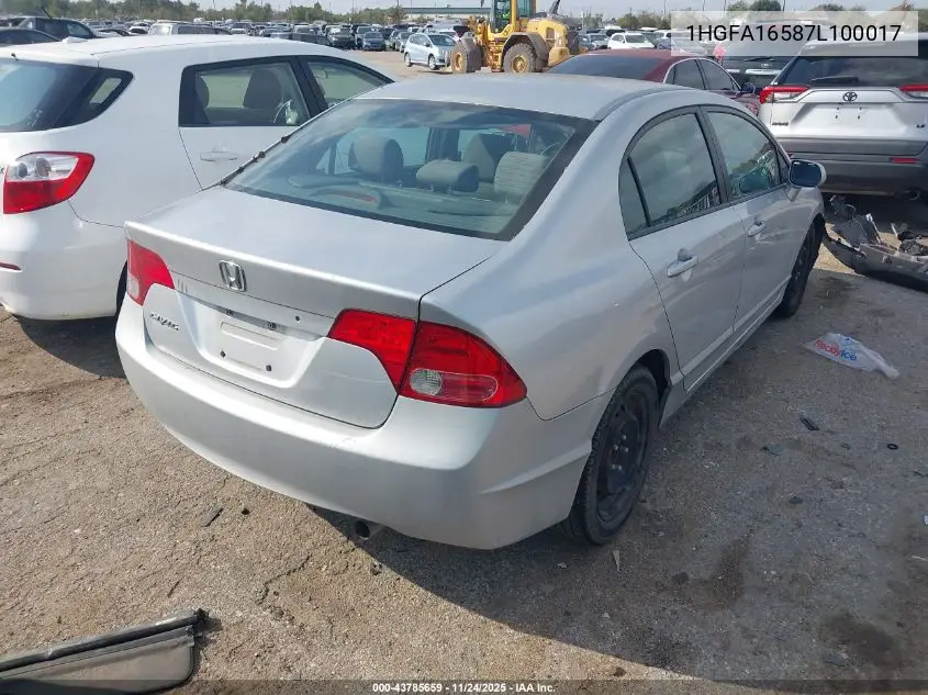 1HGFA16587L100017 2007 Honda Civic Lx