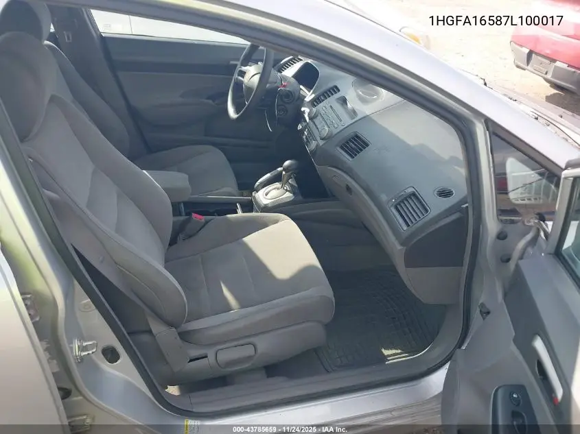1HGFA16587L100017 2007 Honda Civic Lx