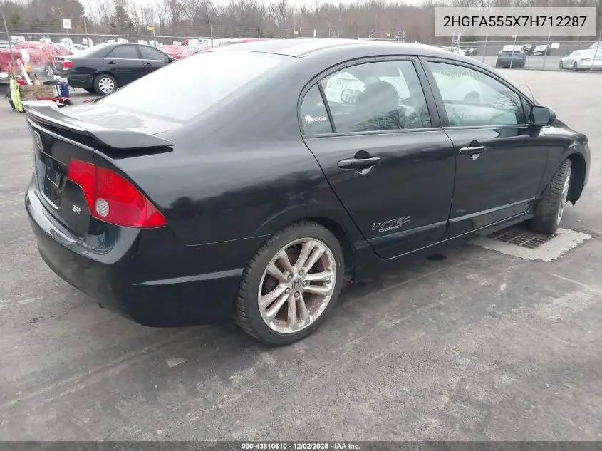 2HGFA555X7H712287 2007 Honda Civic Si