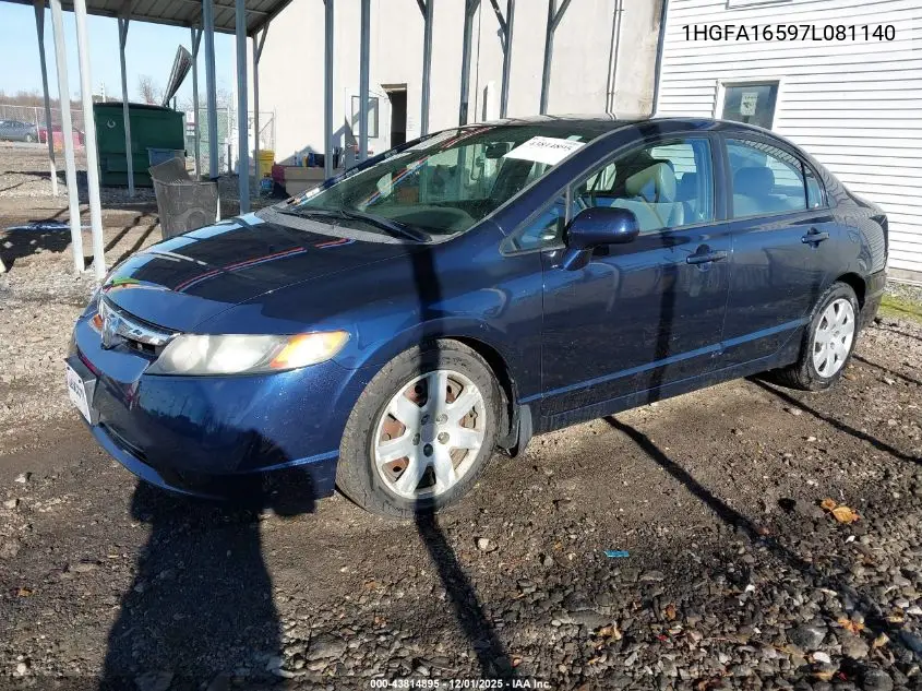 1HGFA16597L081140 2007 Honda Civic Lx
