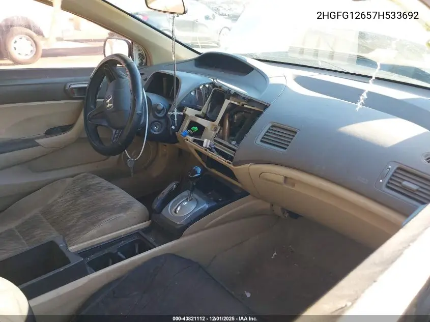 2HGFG12657H533692 2007 Honda Civic Lx