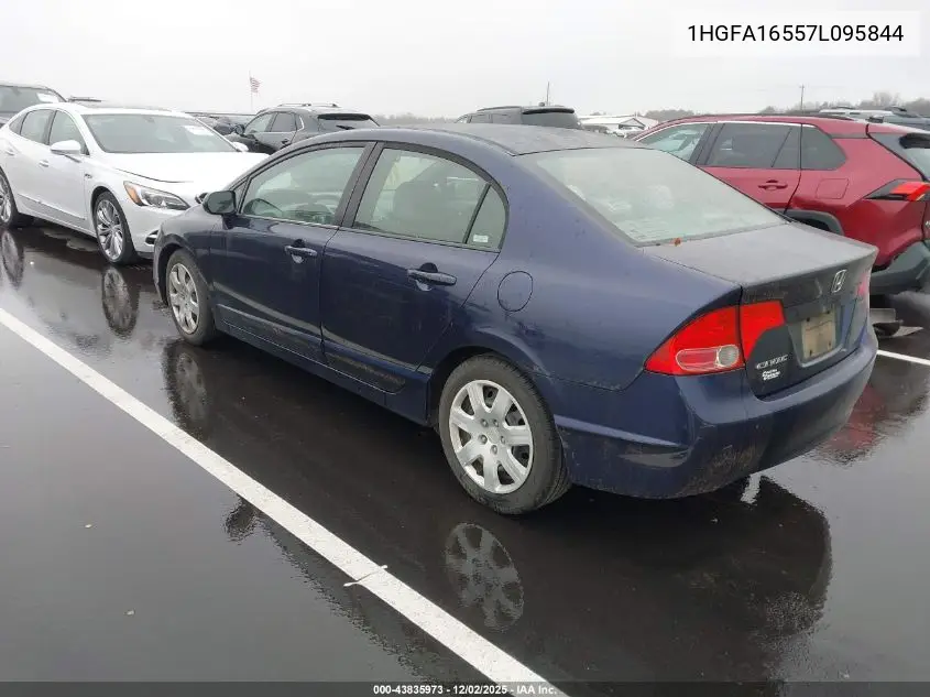 1HGFA16557L095844 2007 Honda Civic Lx