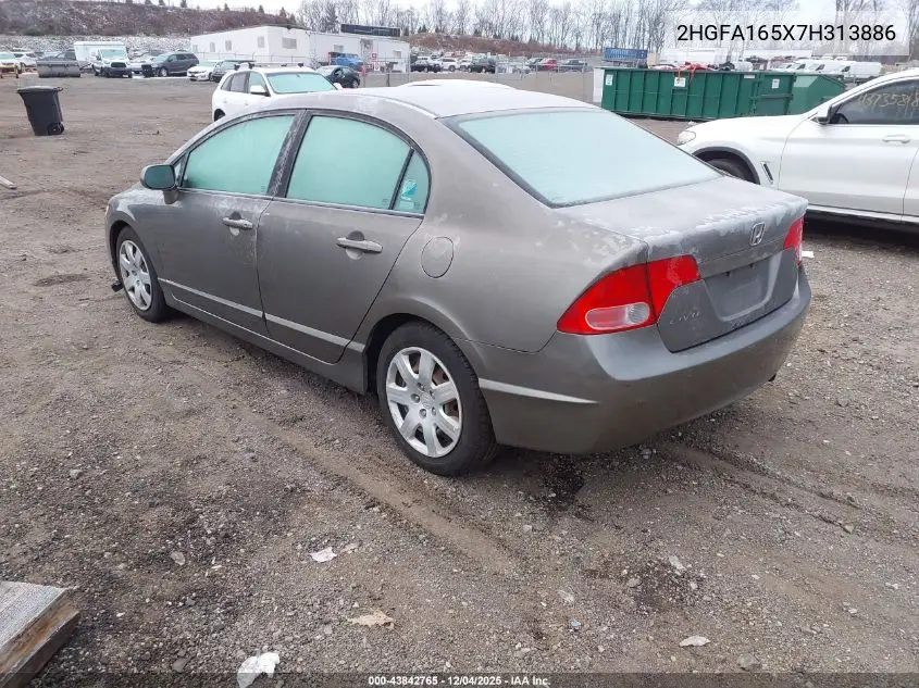 2HGFA165X7H313886 2007 Honda Civic Lx