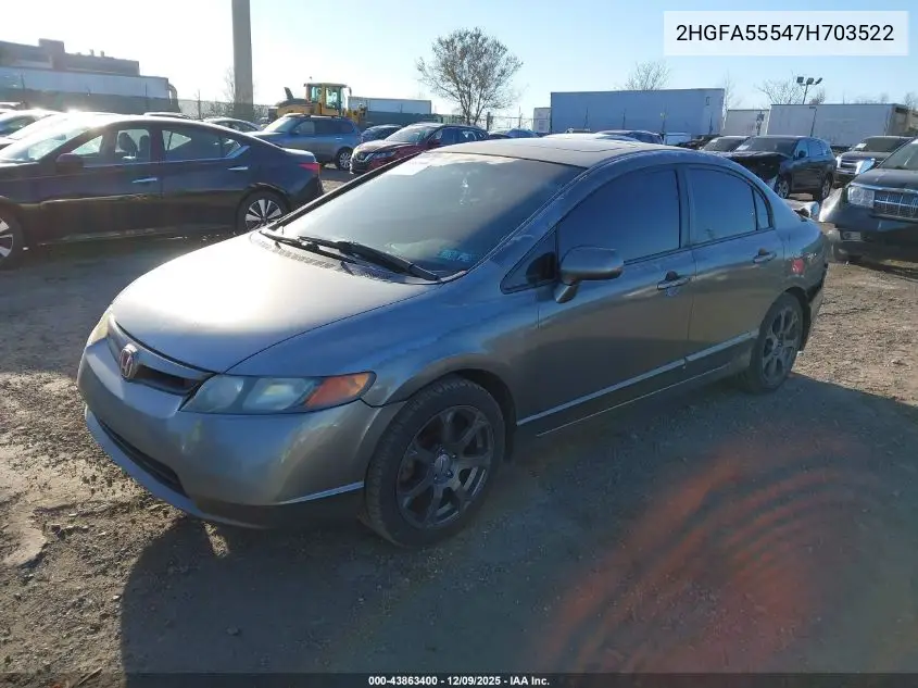 2HGFA55547H703522 2007 Honda Civic Si