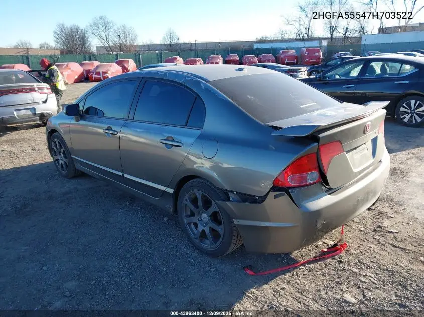 2HGFA55547H703522 2007 Honda Civic Si