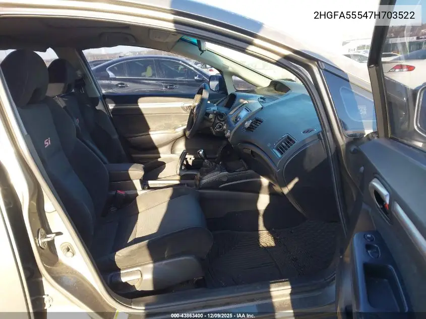 2HGFA55547H703522 2007 Honda Civic Si