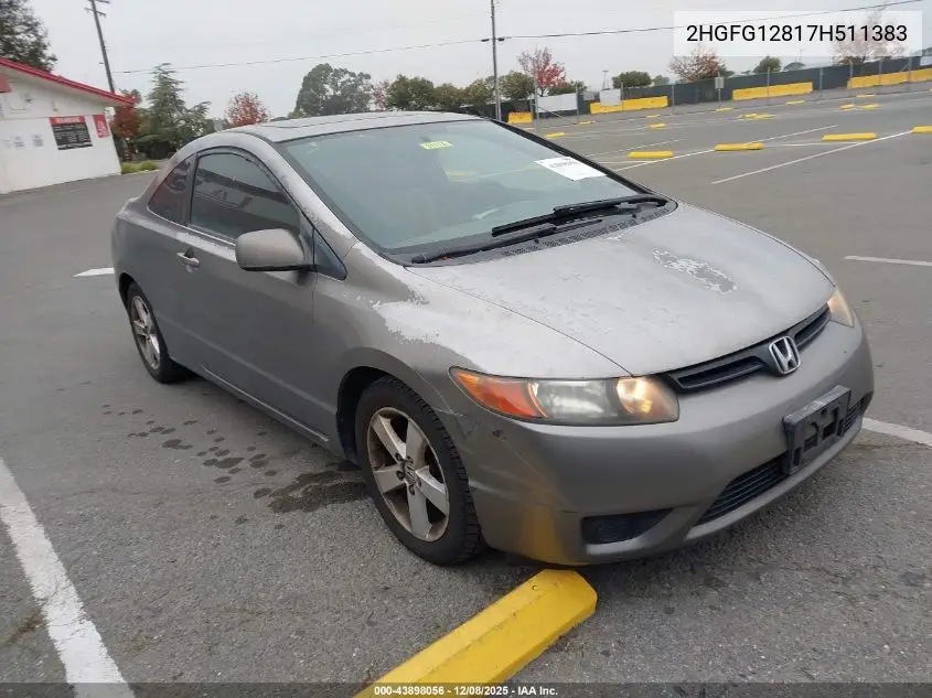 2HGFG12817H511383 2007 Honda Civic Ex