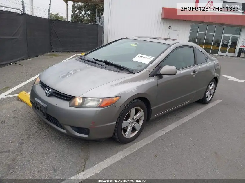 2HGFG12817H511383 2007 Honda Civic Ex