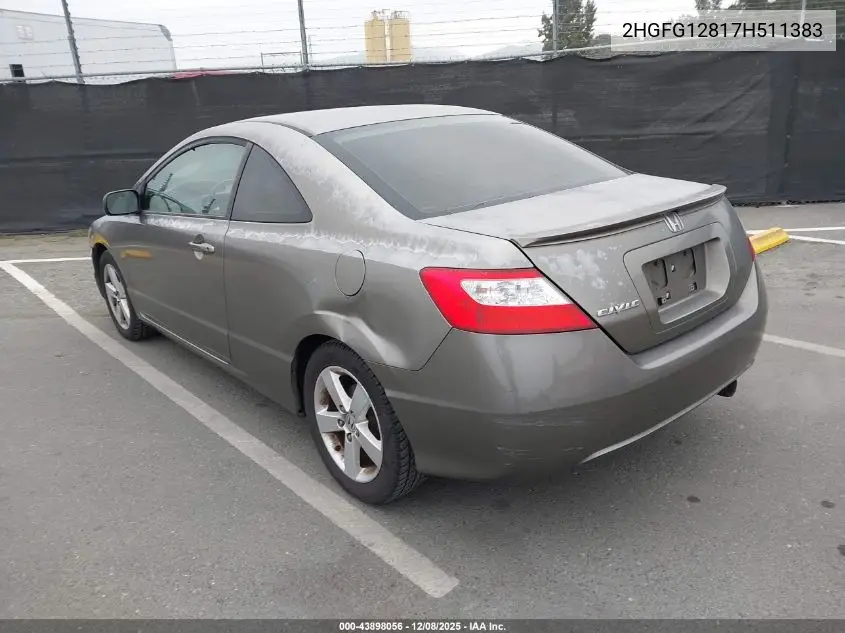2HGFG12817H511383 2007 Honda Civic Ex
