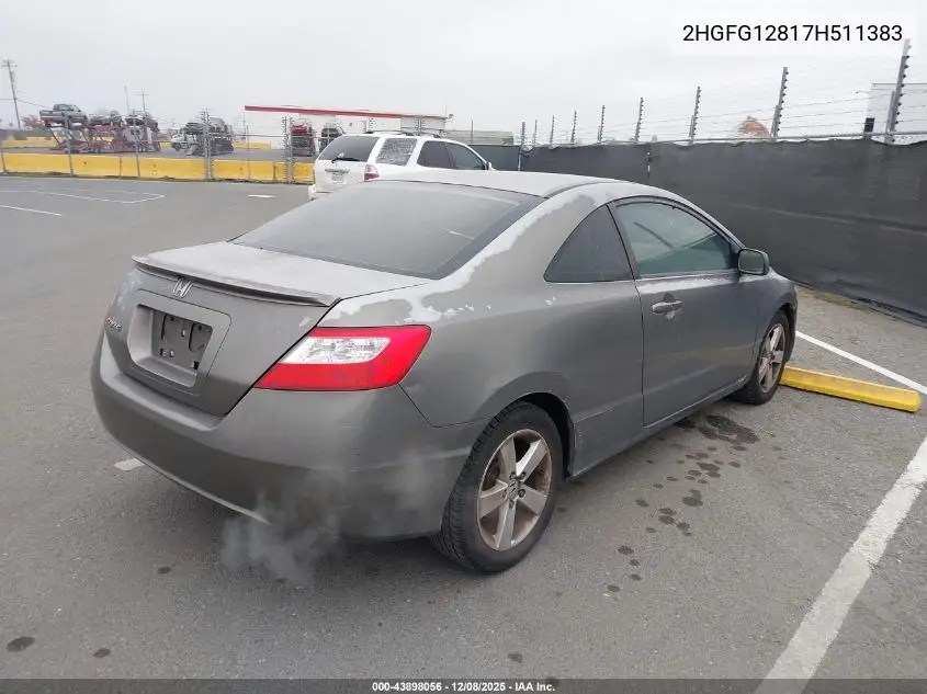 2HGFG12817H511383 2007 Honda Civic Ex