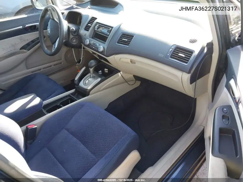 JHMFA36227S021317 2007 Honda Civic Hybrid