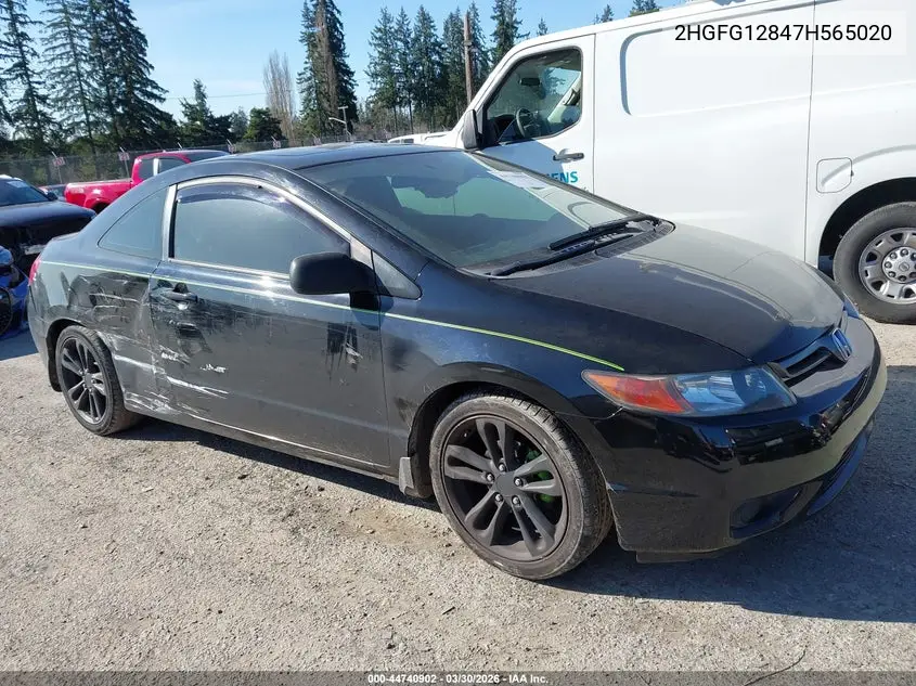 2HGFG12847H565020 2007 Honda Civic Ex