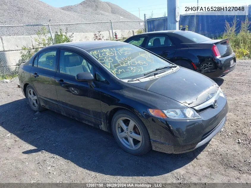 2008 Honda Civic Sdn VIN: 2HGFA16528H127048 Lot: 12087150