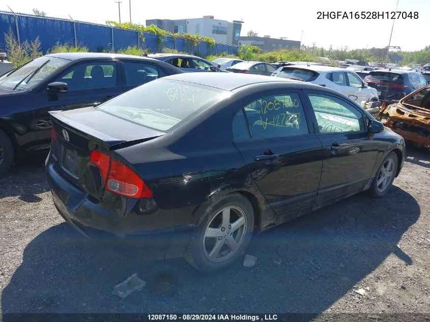 2008 Honda Civic Sdn VIN: 2HGFA16528H127048 Lot: 12087150