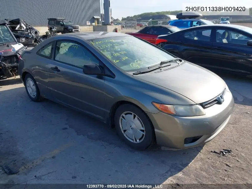 2HGFG11338H009420 2008 Honda Civic Dx-G