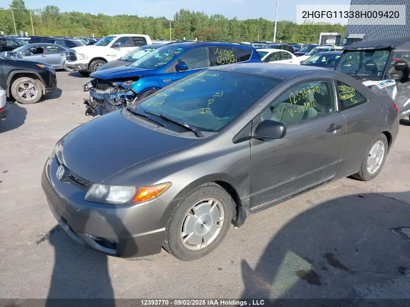 2HGFG11338H009420 2008 Honda Civic Dx-G