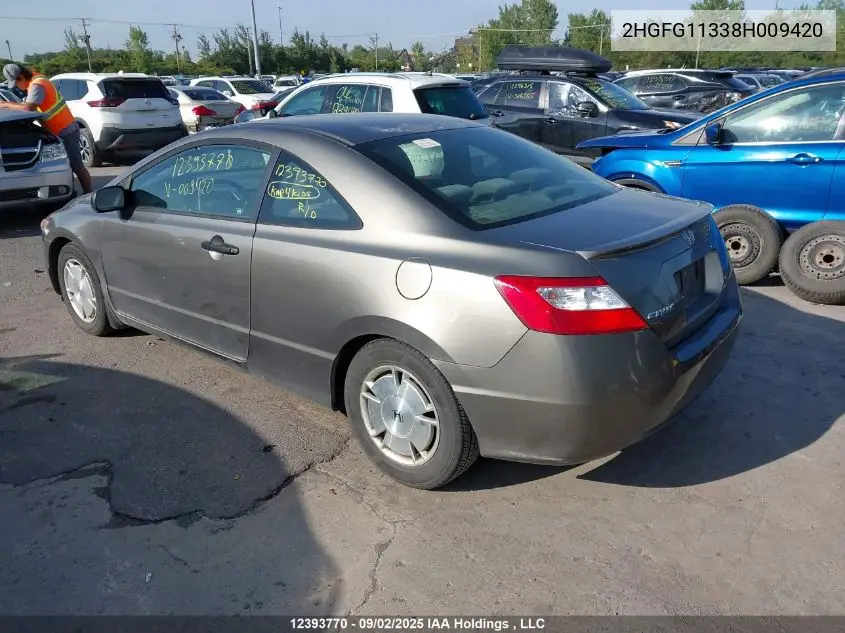 2HGFG11338H009420 2008 Honda Civic Dx-G