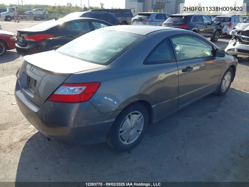 2HGFG11338H009420 2008 Honda Civic Dx-G