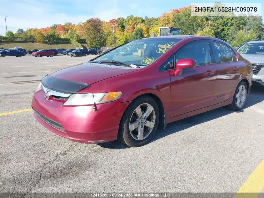 2HGFA16528H009078 2008 Honda Civic Lx