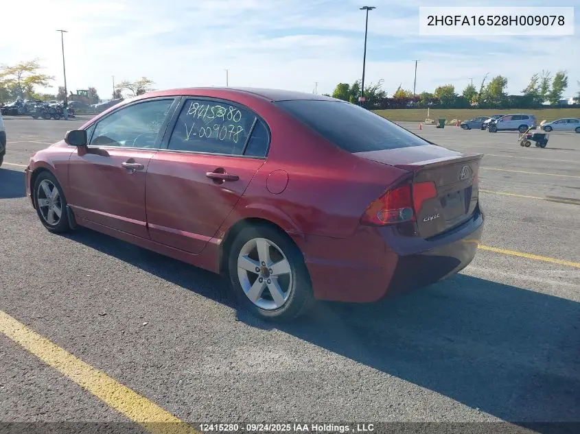 2HGFA16528H009078 2008 Honda Civic Lx