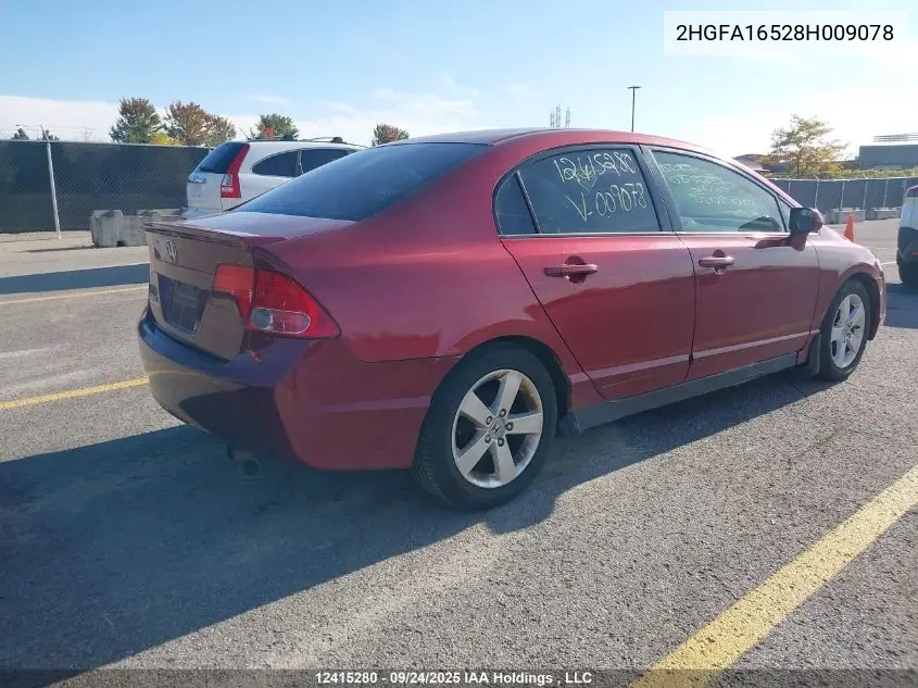 2HGFA16528H009078 2008 Honda Civic Lx