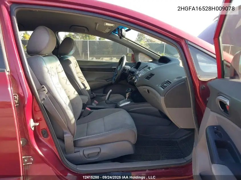 2HGFA16528H009078 2008 Honda Civic Lx
