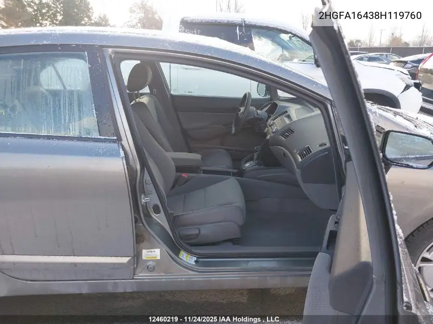 2HGFA16438H119760 2008 Honda Civic Dx-G