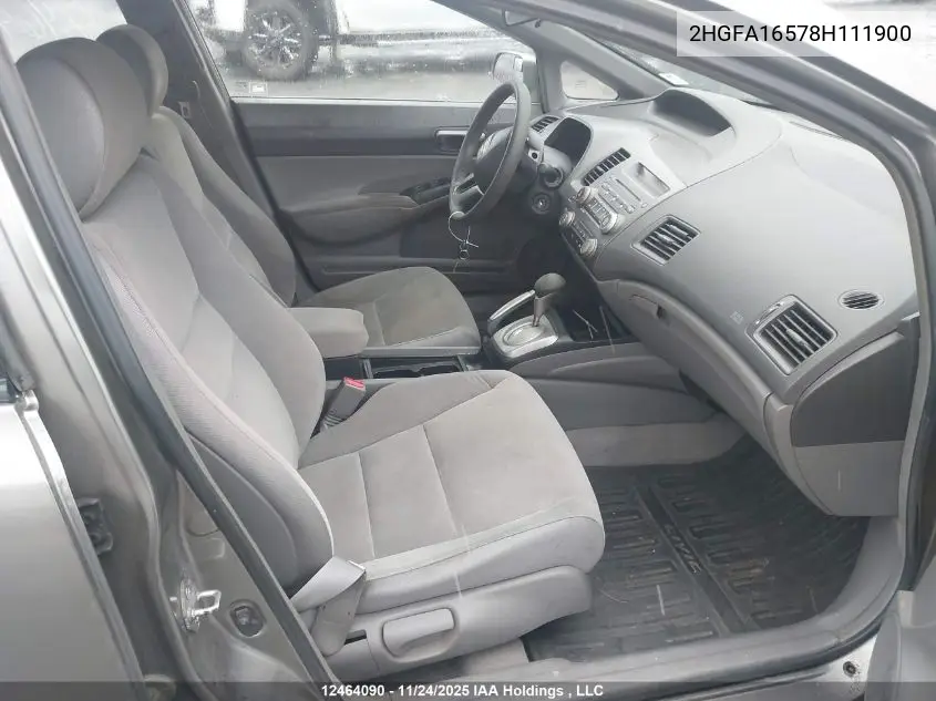 2HGFA16578H111900 2008 Honda Civic Lx